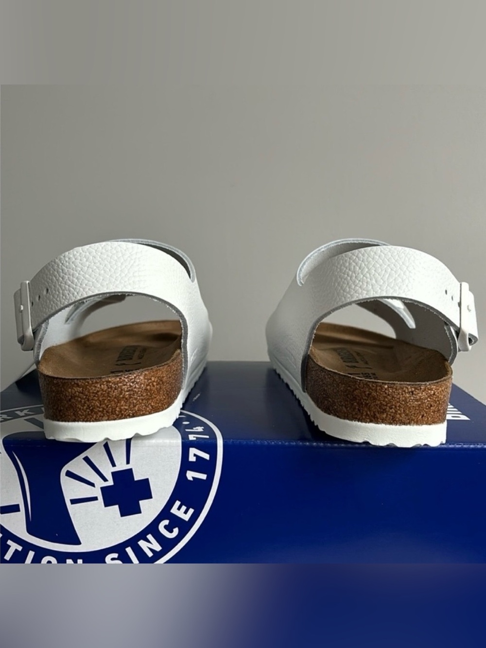 Birkenstock 🔥 Milano White Leather Sandals Men’s Size 11 EU 44 NEW - Picture 7 of 9